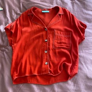 Red Bershka Top